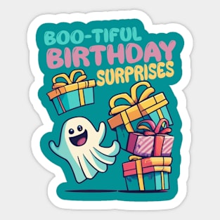 boo birthday Sticker